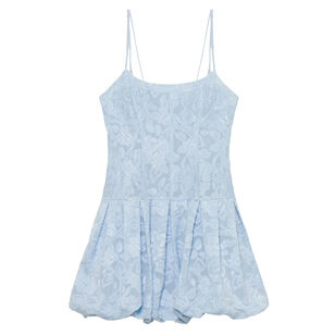 Fifi Sleeveless Jacquard Bubble Mini Dress