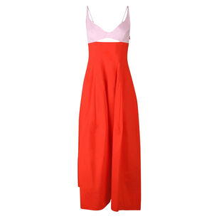 Maddy Sleeveless Cutout Cotton Midi Dress