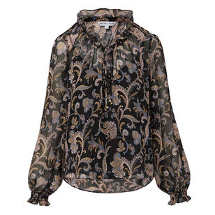 Hickory Long Sleeve Paisley Blouse