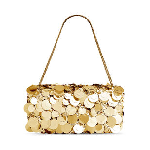Sparkle Disc Baguette Shoulder Bag