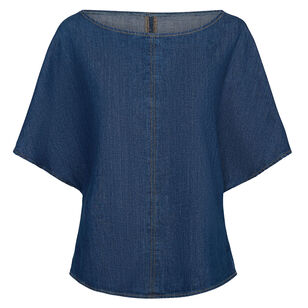 Simple Tee In Denim Shirting