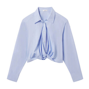 Leo Cropped Cotton Shirt