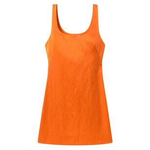 Faye Sleeveless Square Neck Satin Mini Dress