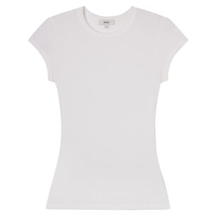 Edison Cap Sleeve Rib Knit Tee