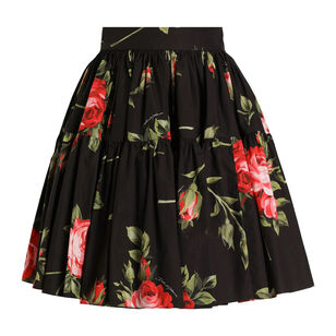 Cotton Poplin Mini Skirt