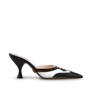 75mm Soft Patent Heeled Mule
