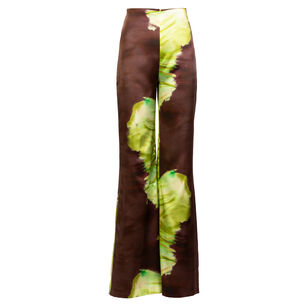 Andie High-Waisted Wide-Leg Silk Pant