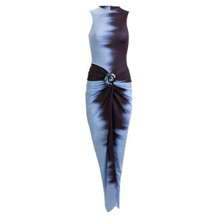 Leni Sleeveless Ruched Jersey Midi Dress